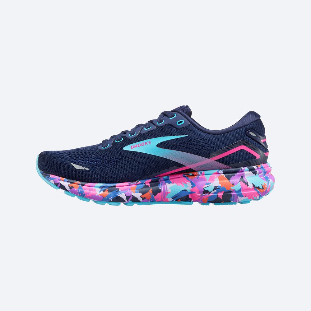 Brooks Ghost 15 Kadın Koşu Ayakkabısı Mavi/Pembe | TR-281605