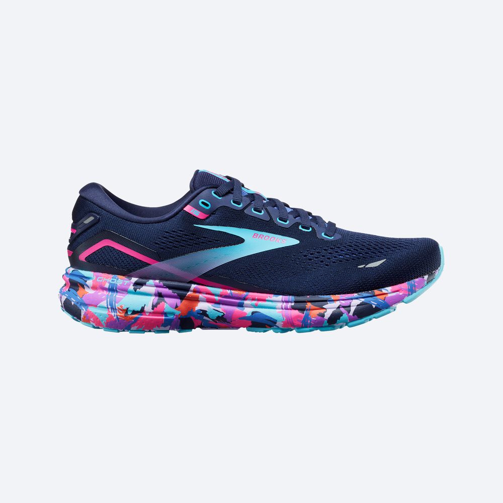 Brooks Ghost 15 Kadın Koşu Ayakkabısı Mavi/Pembe | TR-281605