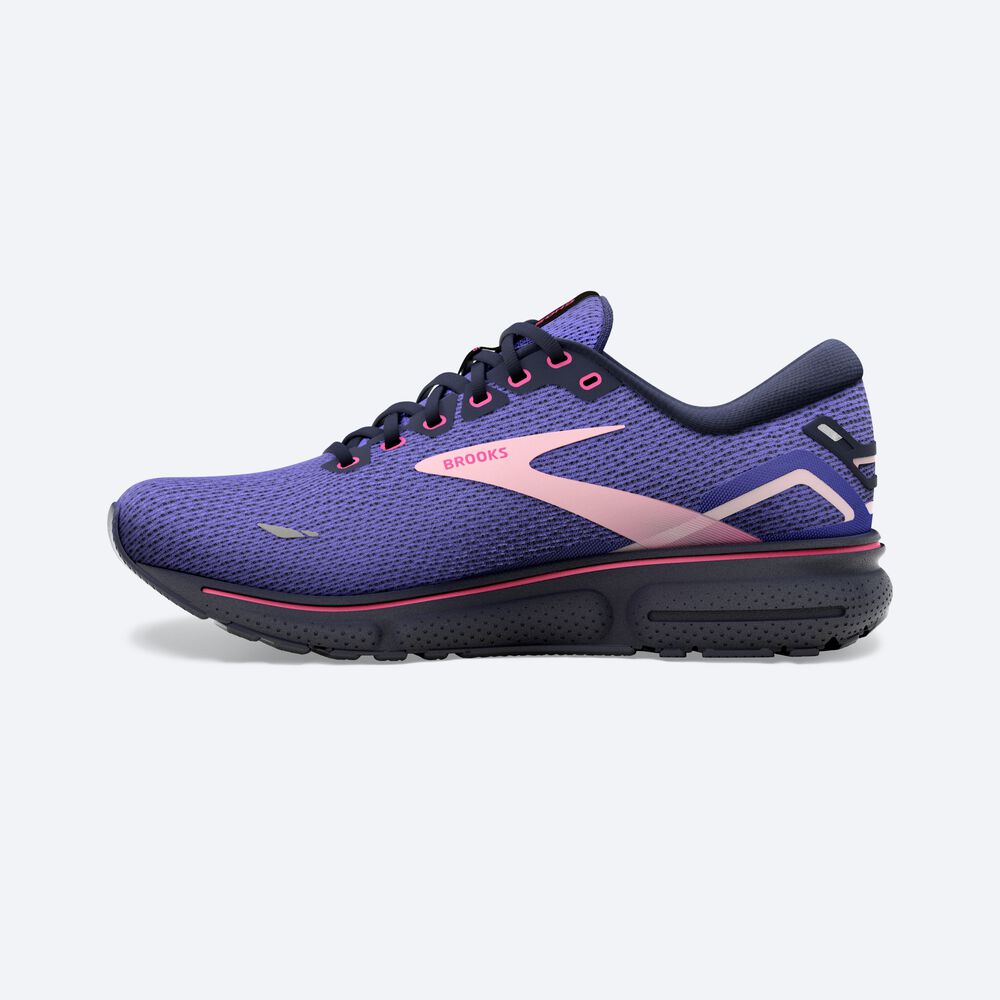 Brooks Ghost 15 Kadın Koşu Ayakkabısı Mavi/Lacivert/Pembe | TR-814593