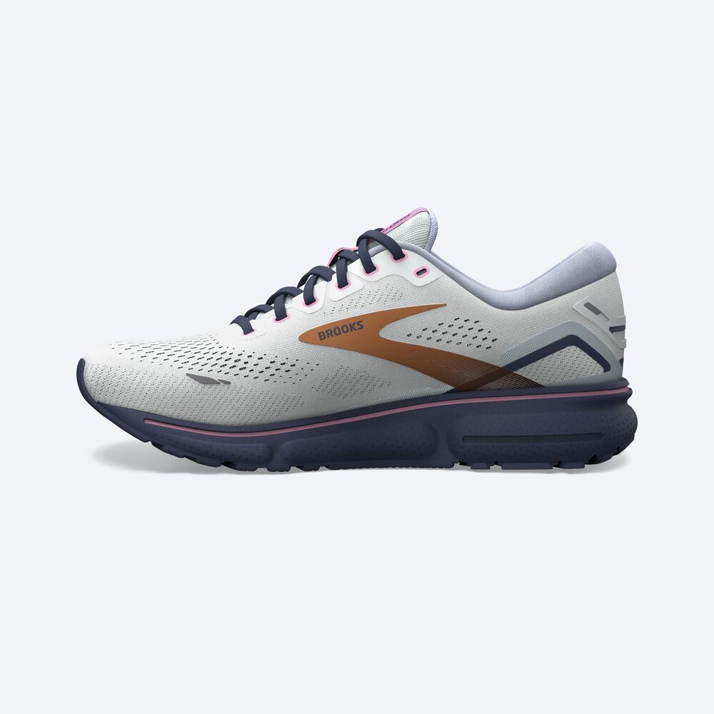 Brooks Ghost 15 Kadın Koşu Ayakkabısı Mavi/Pembe/Bakır | TR-985321