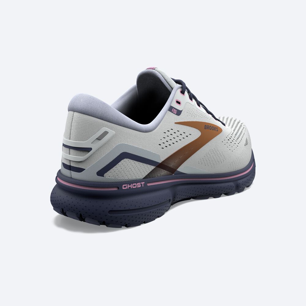 Brooks Ghost 15 Kadın Koşu Ayakkabısı Mavi/Pembe/Bakır | TR-985321