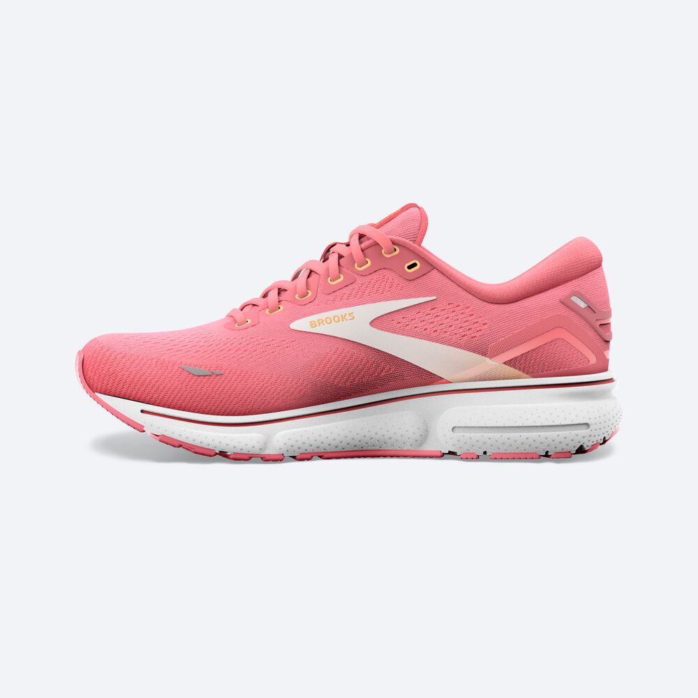 Brooks Ghost 15 Kadın Koşu Ayakkabısı Pembe/Mercan/Beyaz | TR-701493