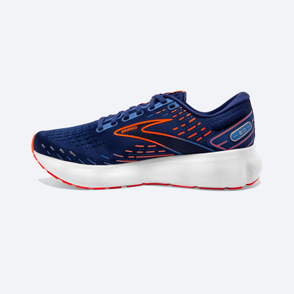 Brooks Glycerin 20 Erkek Koşu Ayakkabısı Mavi/Mavi/Turuncu | TR-018462