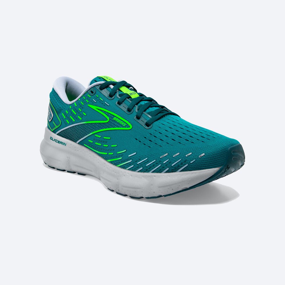 Brooks Glycerin 20 Erkek Koşu Ayakkabısı Yeşil | TR-269803