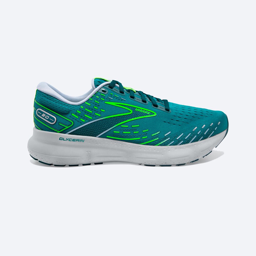 Brooks Glycerin 20 Erkek Koşu Ayakkabısı Yeşil | TR-269803