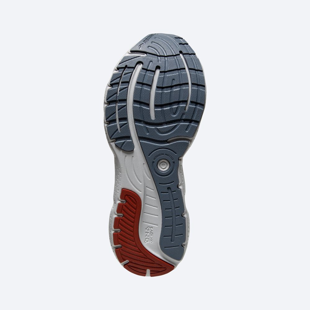 Brooks Glycerin 20 Erkek Koşu Ayakkabısı Gri/Kırmızı/Turuncu | TR-347206