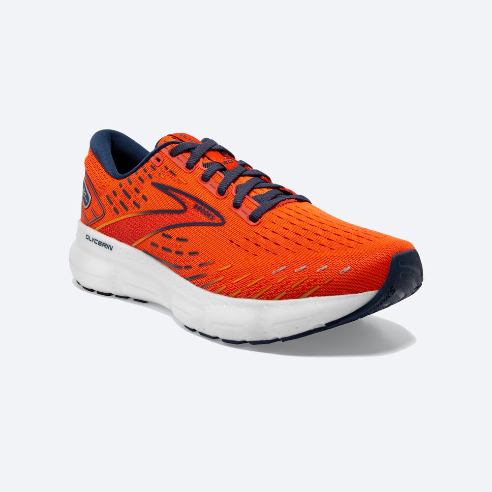 Brooks Glycerin 20 Erkek Koşu Ayakkabısı Turuncu/Kahverengi | TR-901634