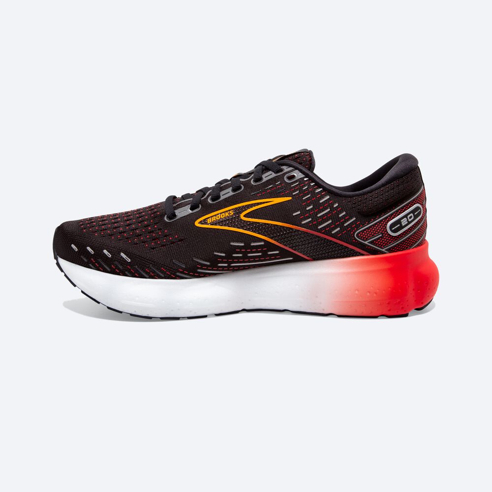 Brooks Glycerin 20 Erkek Koşu Ayakkabısı Siyah/Kırmızı | TR-962035