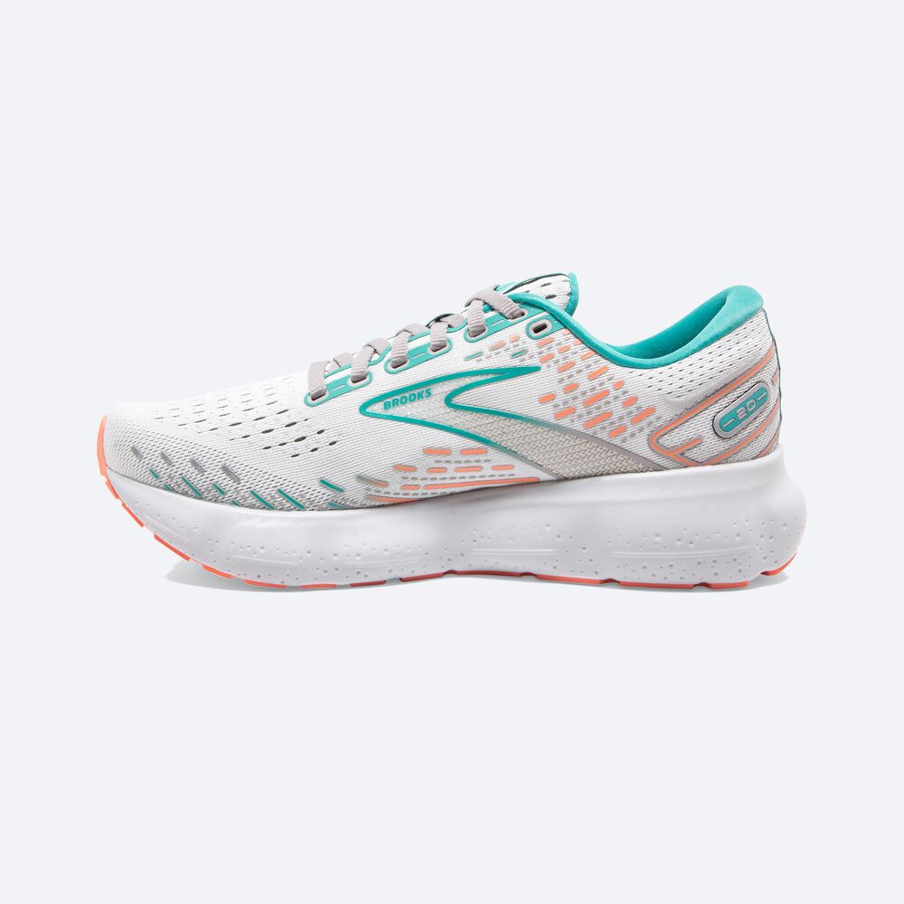 Brooks Glycerin 20 Kadın Koşu Ayakkabısı Gri/Mercan | TR-081962