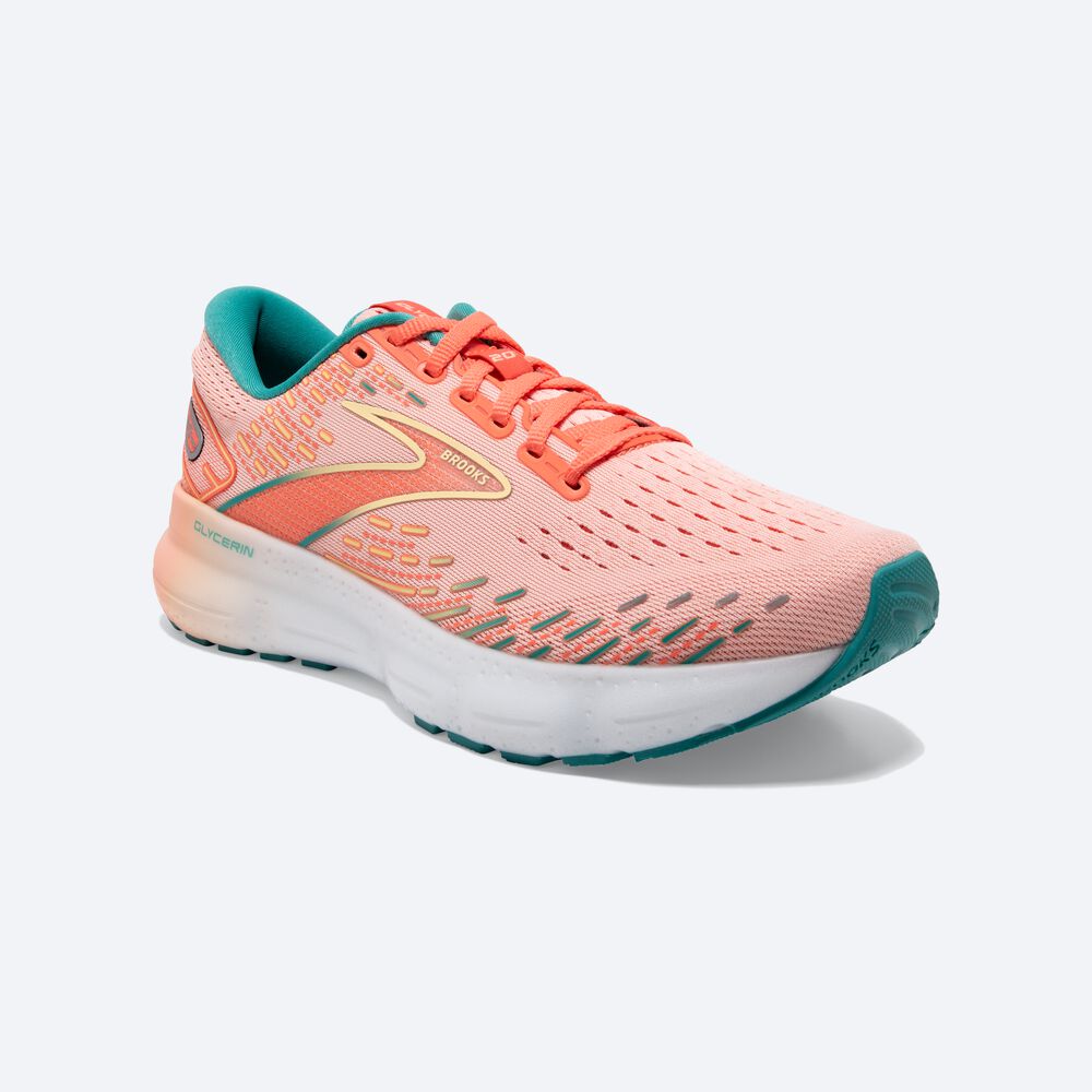 Brooks Glycerin 20 Kadın Koşu Ayakkabısı Mercan | TR-218957