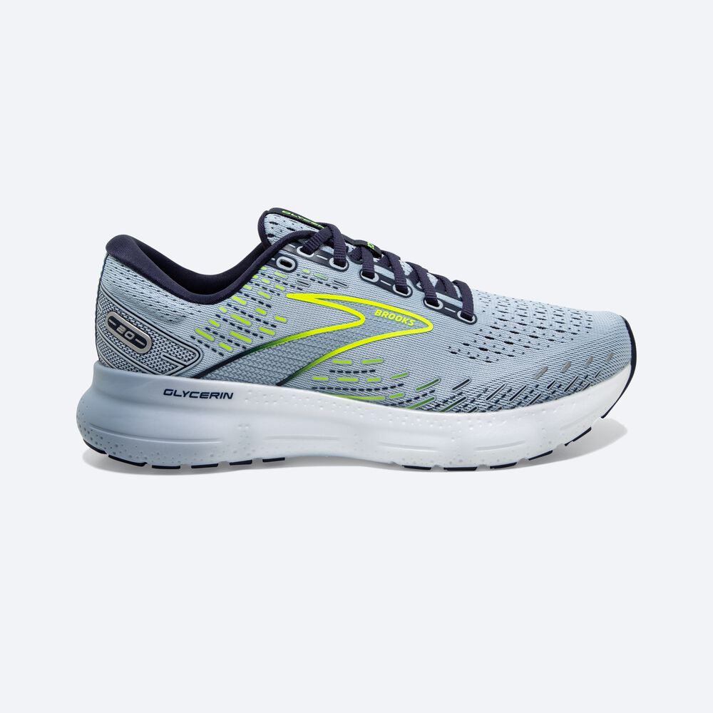 Brooks Glycerin 20 Kadın Koşu Ayakkabısı Açık Mavi/Lacivert | TR-408723