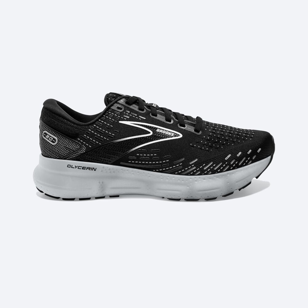 Brooks Glycerin 20 Kadın Koşu Ayakkabısı Siyah/Beyaz | TR-482506