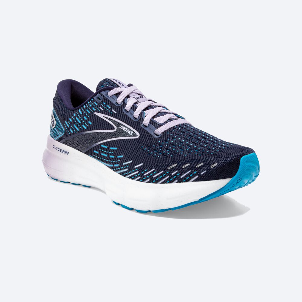 Brooks Glycerin 20 Kadın Koşu Ayakkabısı Lacivert | TR-613972