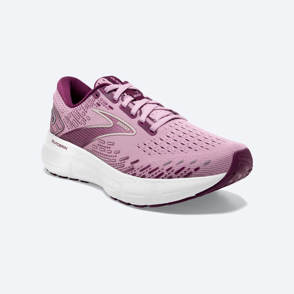 Brooks Glycerin 20 Kadın Koşu Ayakkabısı Mor/Gri | TR-630758