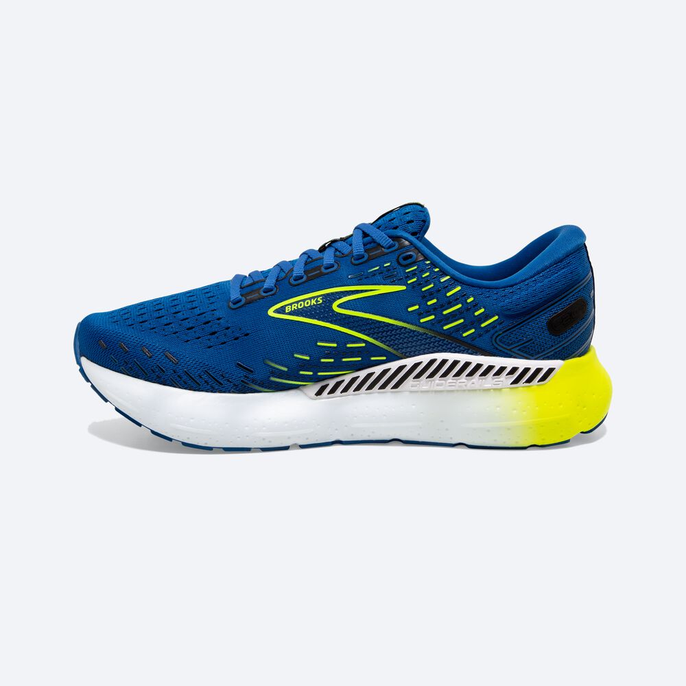 Brooks Glycerin GTS 20 Erkek Koşu Ayakkabısı Mavi/Beyaz | TR-649821