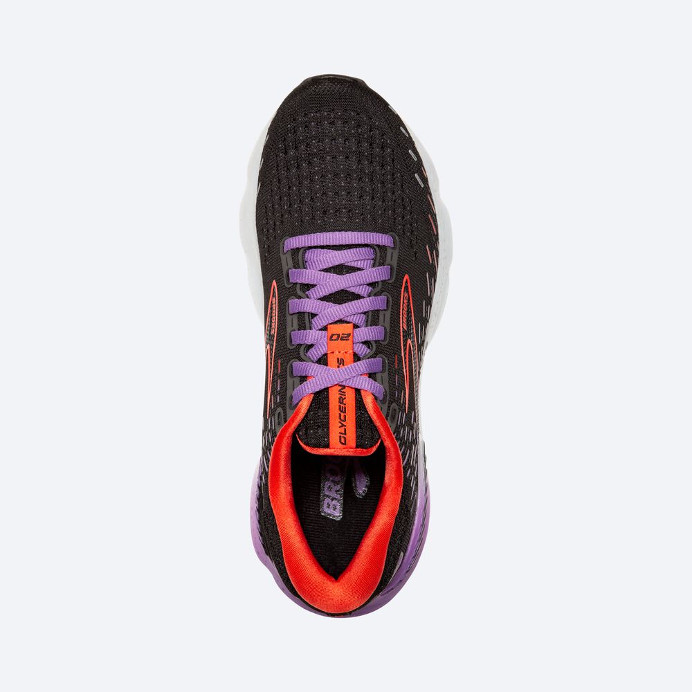 Brooks Glycerin GTS 20 Kadın Koşu Ayakkabısı Siyah/Çiçekli | TR-083569