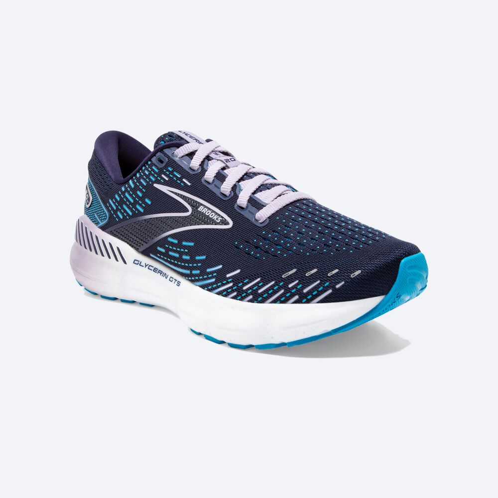 Brooks Glycerin GTS 20 Kadın Koşu Ayakkabısı Lacivert | TR-268149