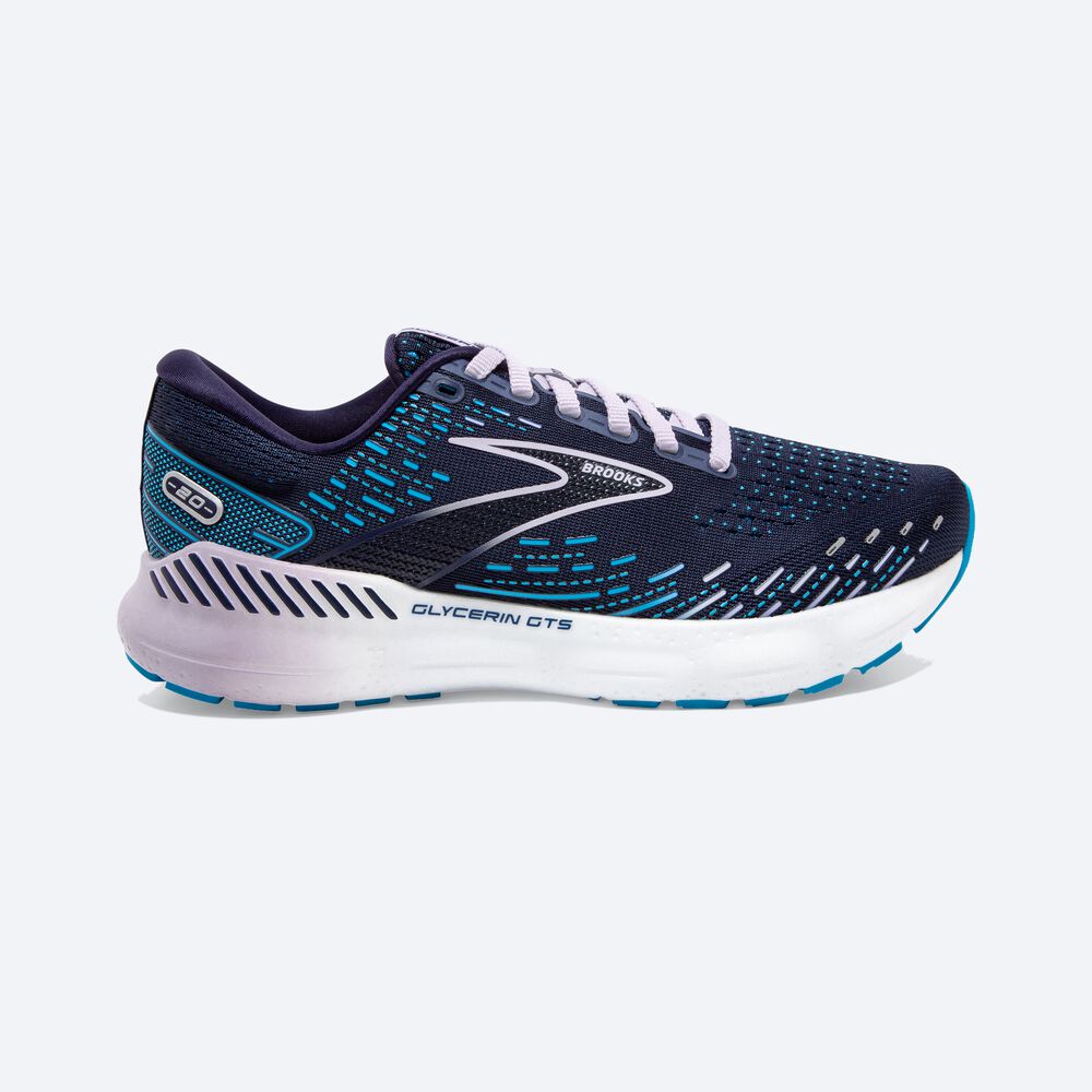 Brooks Glycerin GTS 20 Kadın Koşu Ayakkabısı Lacivert | TR-268149