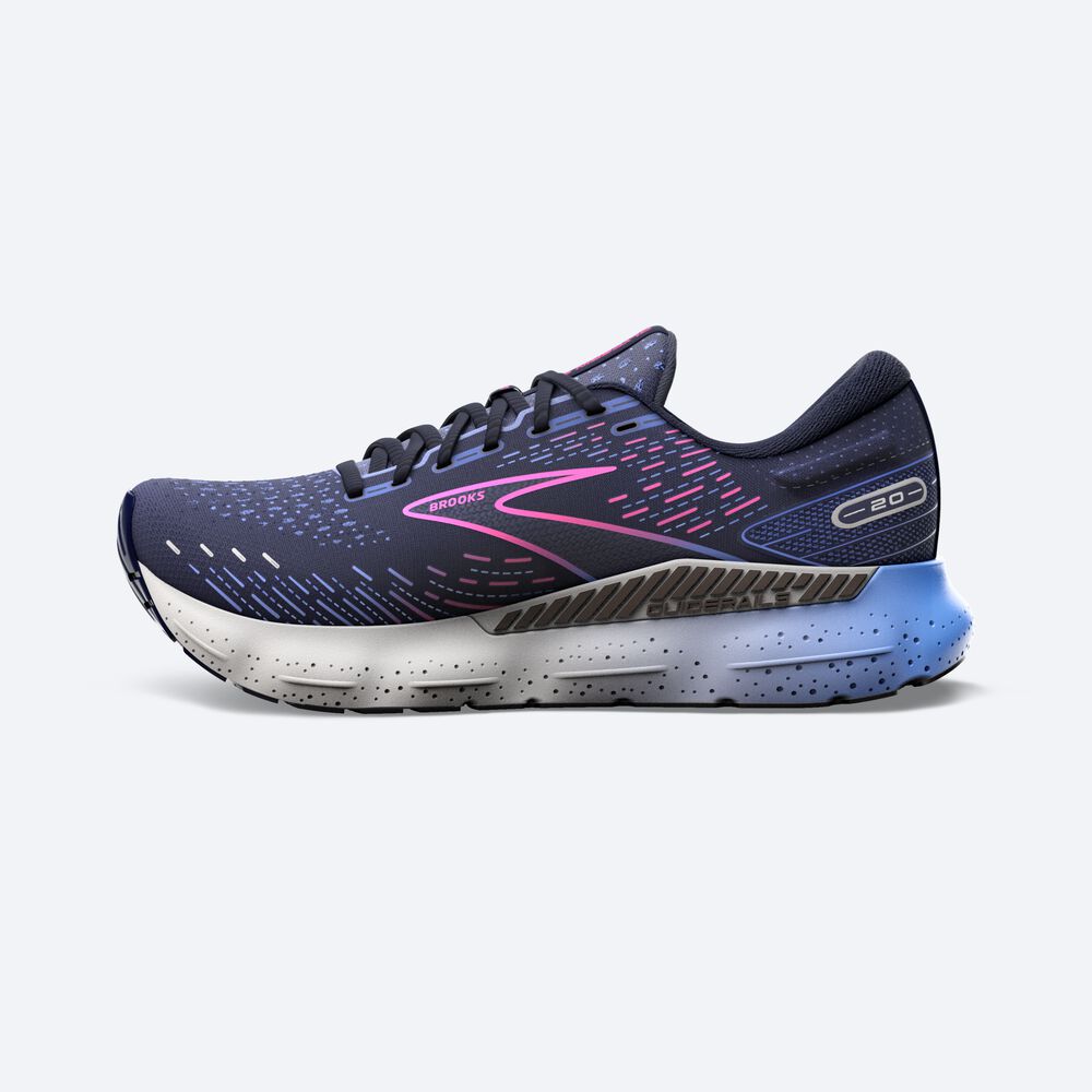 Brooks Glycerin GTS 20 Kadın Koşu Ayakkabısı Lacivert/Mavi/Pembe | TR-912830