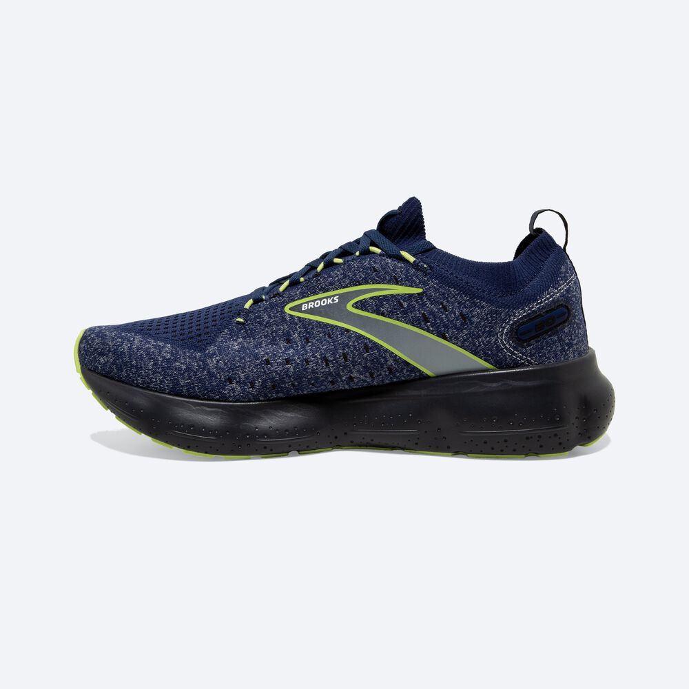 Brooks Glycerin StealthFit 20 Erkek Koşu Ayakkabısı Mavi/Açık Yeşil | TR-183759