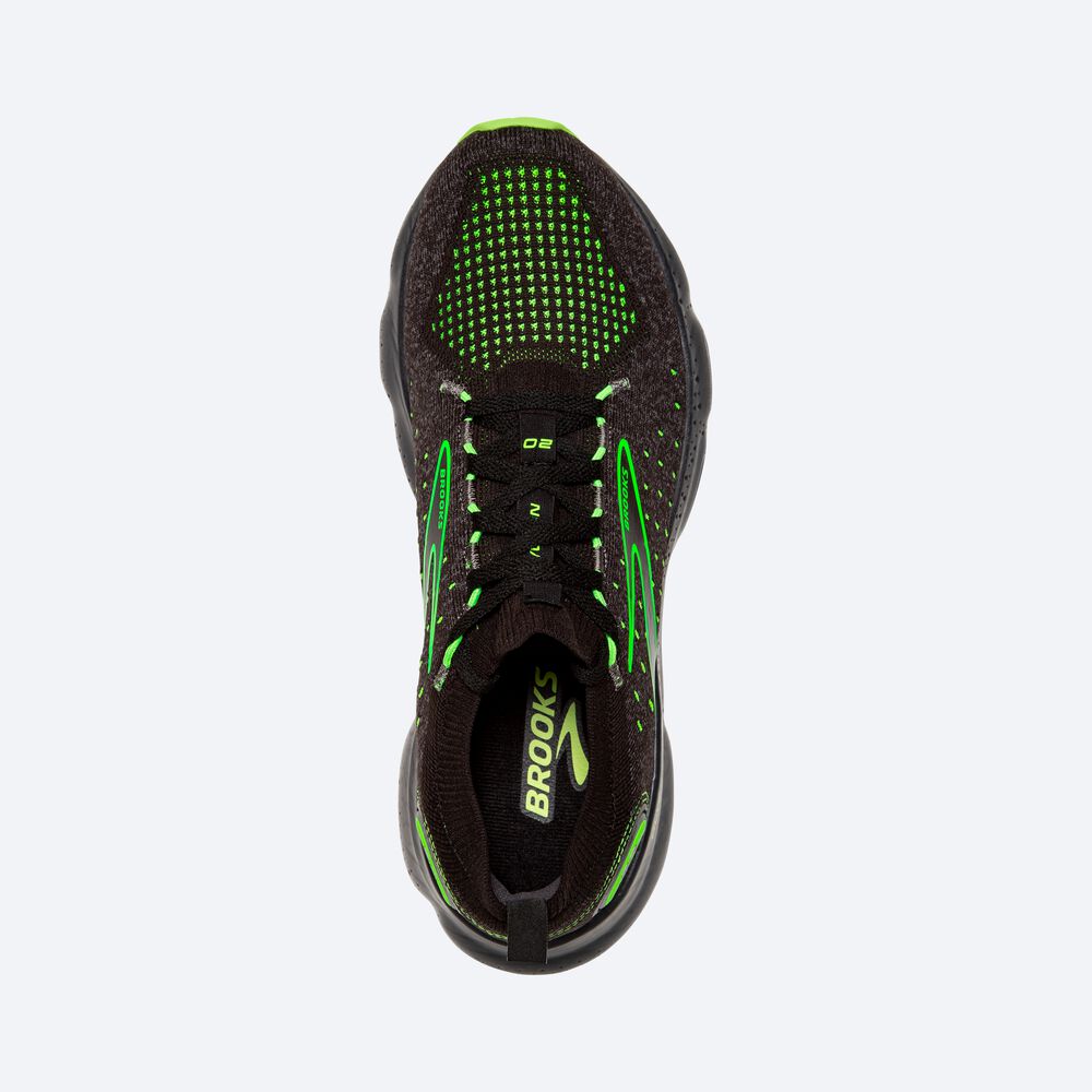 Brooks Glycerin StealthFit 20 Erkek Koşu Ayakkabısı Siyah/Yeşil | TR-524813