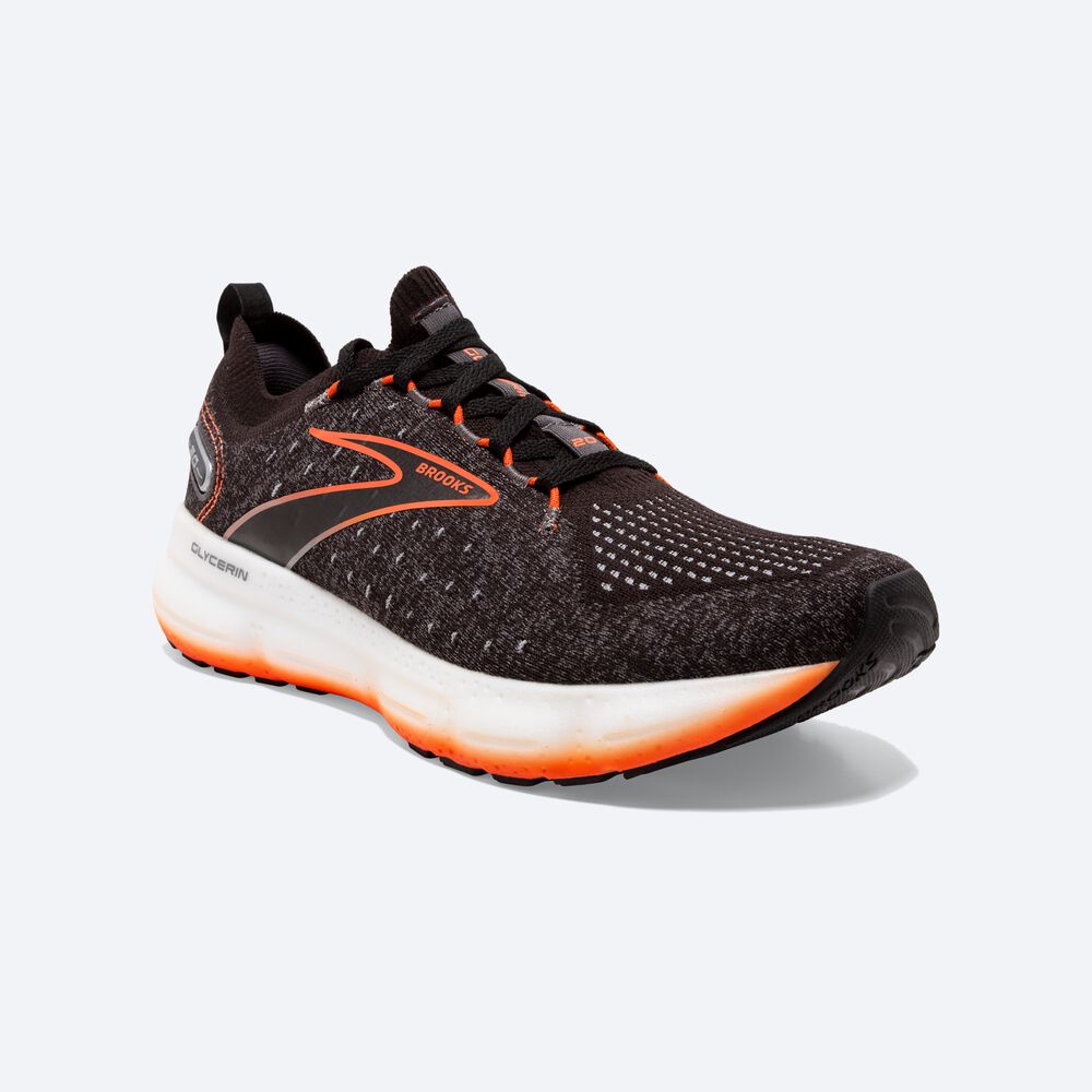 Brooks Glycerin StealthFit 20 Erkek Koşu Ayakkabısı Siyah | TR-806531