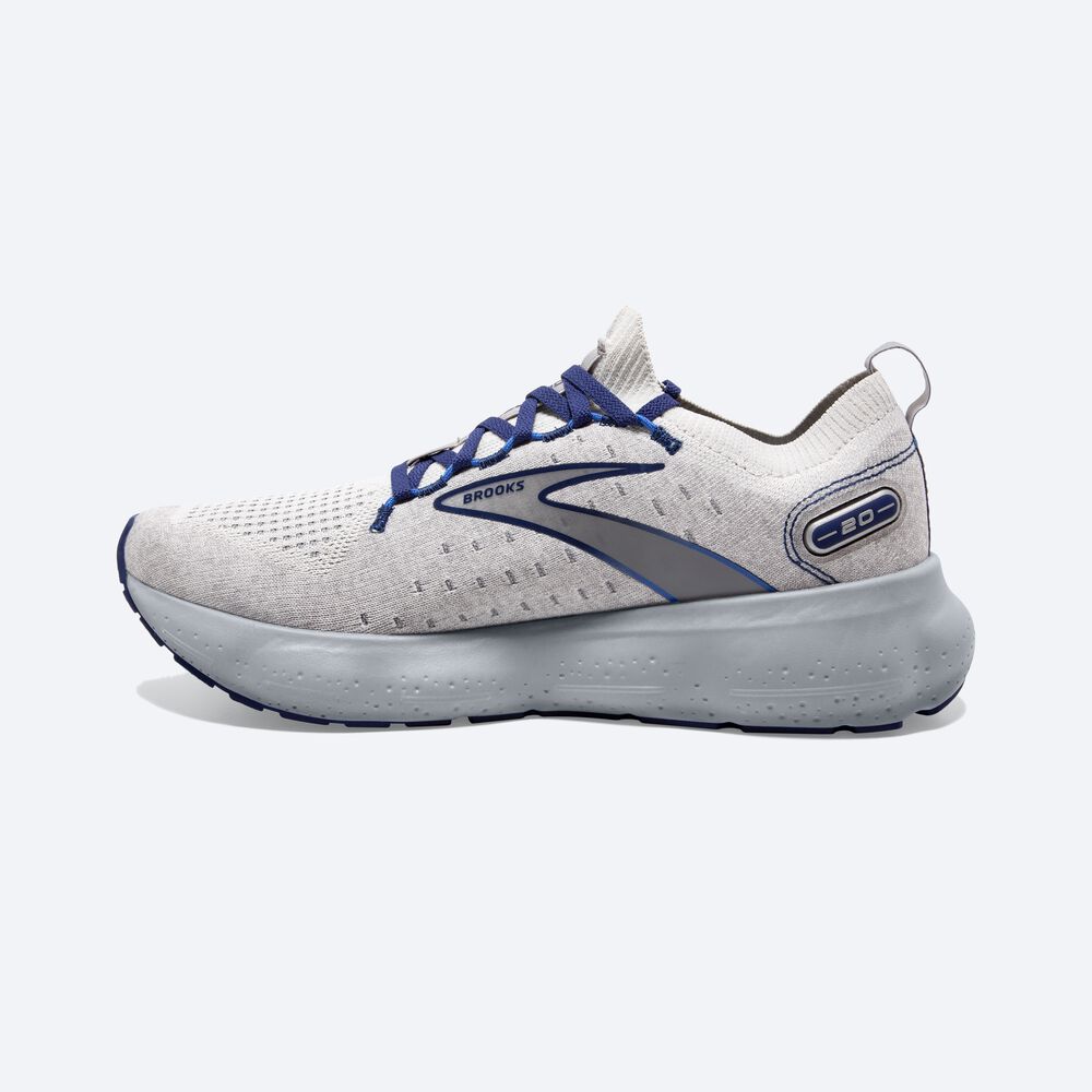 Brooks Glycerin StealthFit 20 Erkek Koşu Ayakkabısı Gri/Mavi | TR-849302