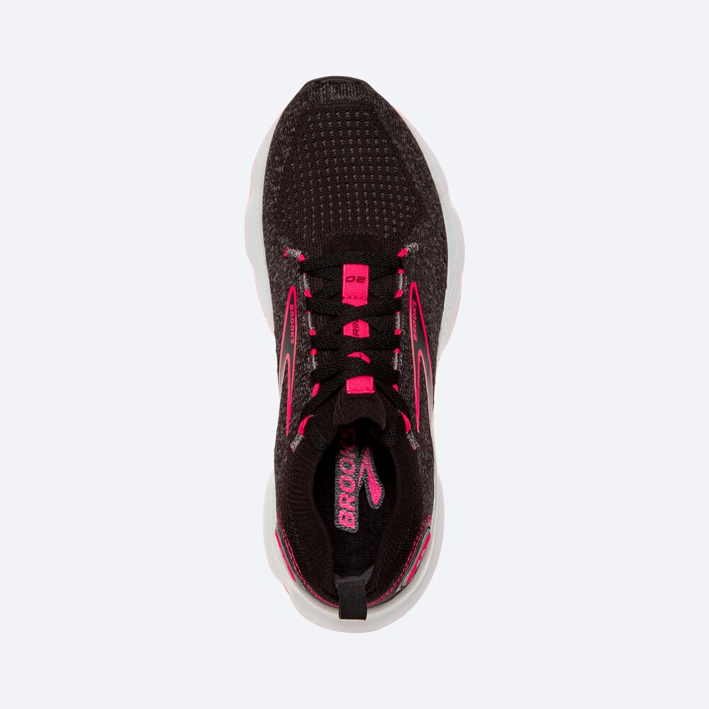 Brooks Glycerin StealthFit 20 Kadın Koşu Ayakkabısı Siyah/Pembe | TR-438601