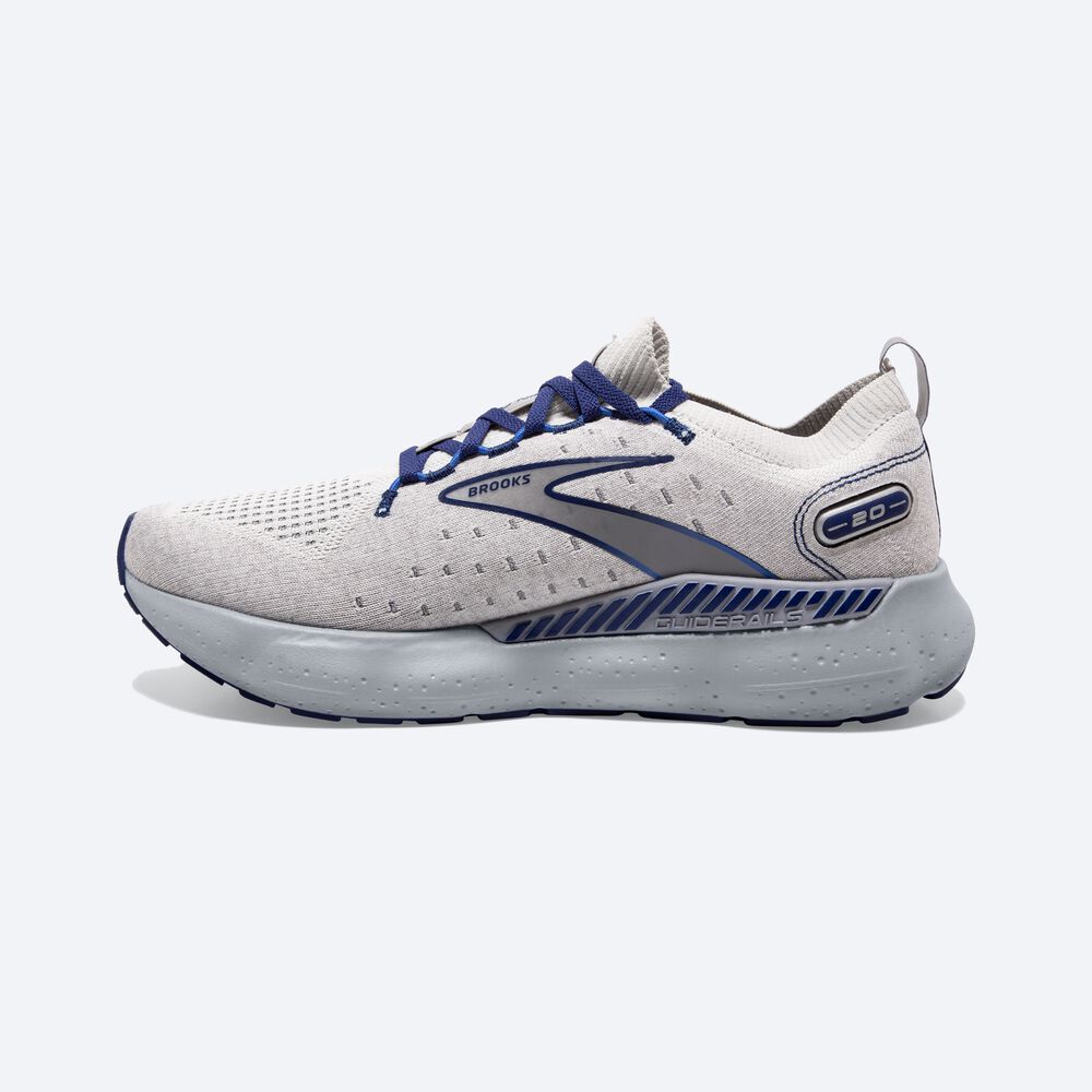 Brooks Glycerin StealthFit GTS 20 Erkek Koşu Ayakkabısı Gri/Mavi | TR-431290