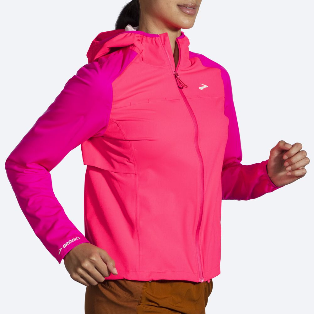 Brooks High Point Waterproof Kadın Ceket Pembe | TR-468103