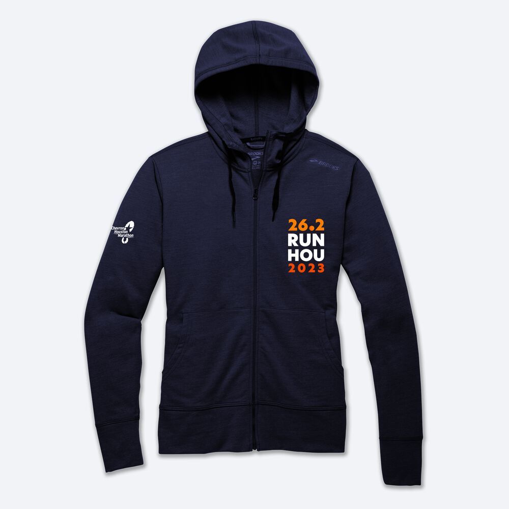 Brooks Houston23 Moment Full Zip Kadın Sweatshirt Lacivert | TR-531690