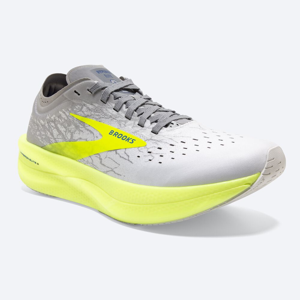 Brooks Hyperion Elite 2 Erkek Spor Ayakkabı Beyaz/Gümüş | TR-968513