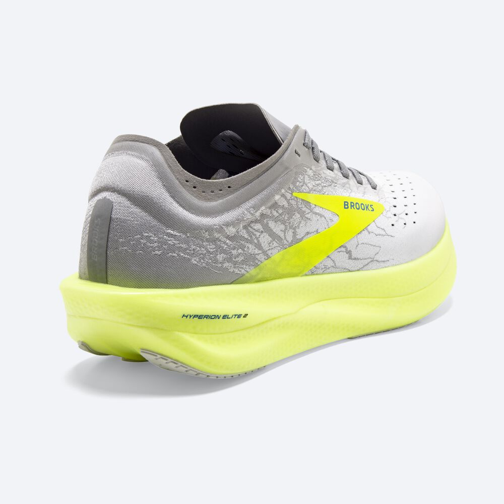 Brooks Hyperion Elite 2 Erkek Spor Ayakkabı Beyaz/Gümüş | TR-968513