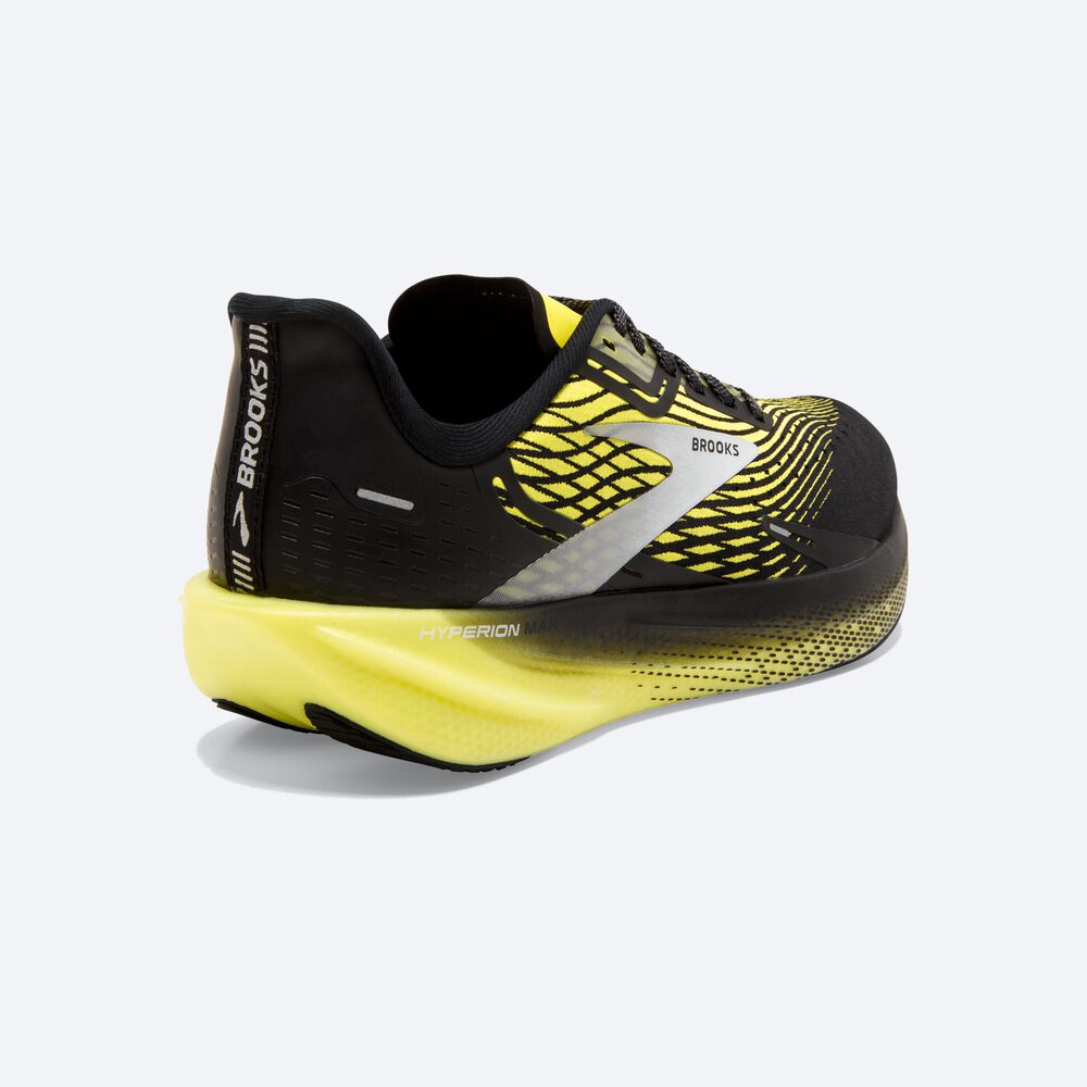 Brooks Hyperion Max Erkek Koşu Ayakkabısı Siyah/Sarı/Beyaz | TR-421608