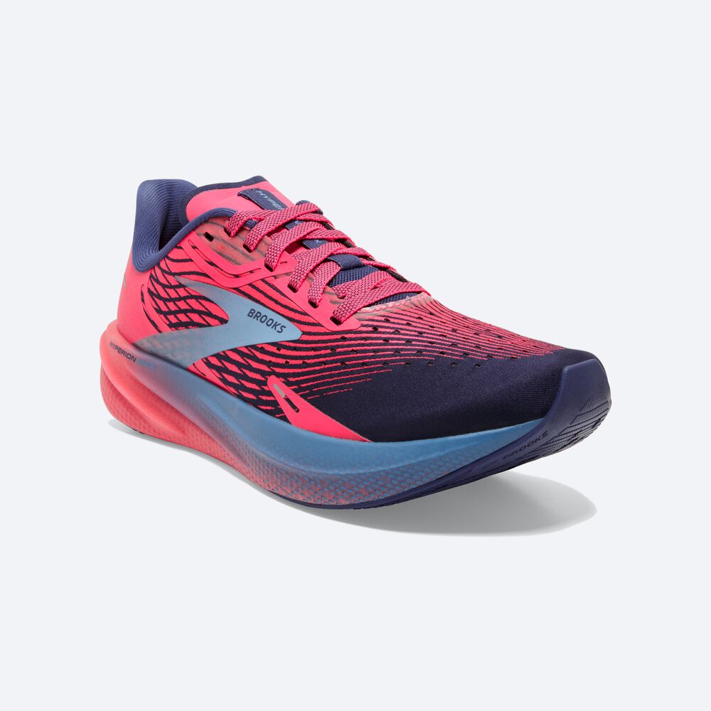 Brooks Hyperion Max Kadın Koşu Ayakkabısı Pembe/Mavi | TR-685794