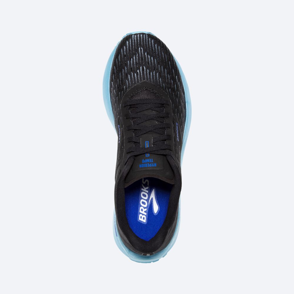 Brooks Hyperion Tempo Erkek Koşu Ayakkabısı Siyah/Açık Turkuaz/Mavi | TR-147605