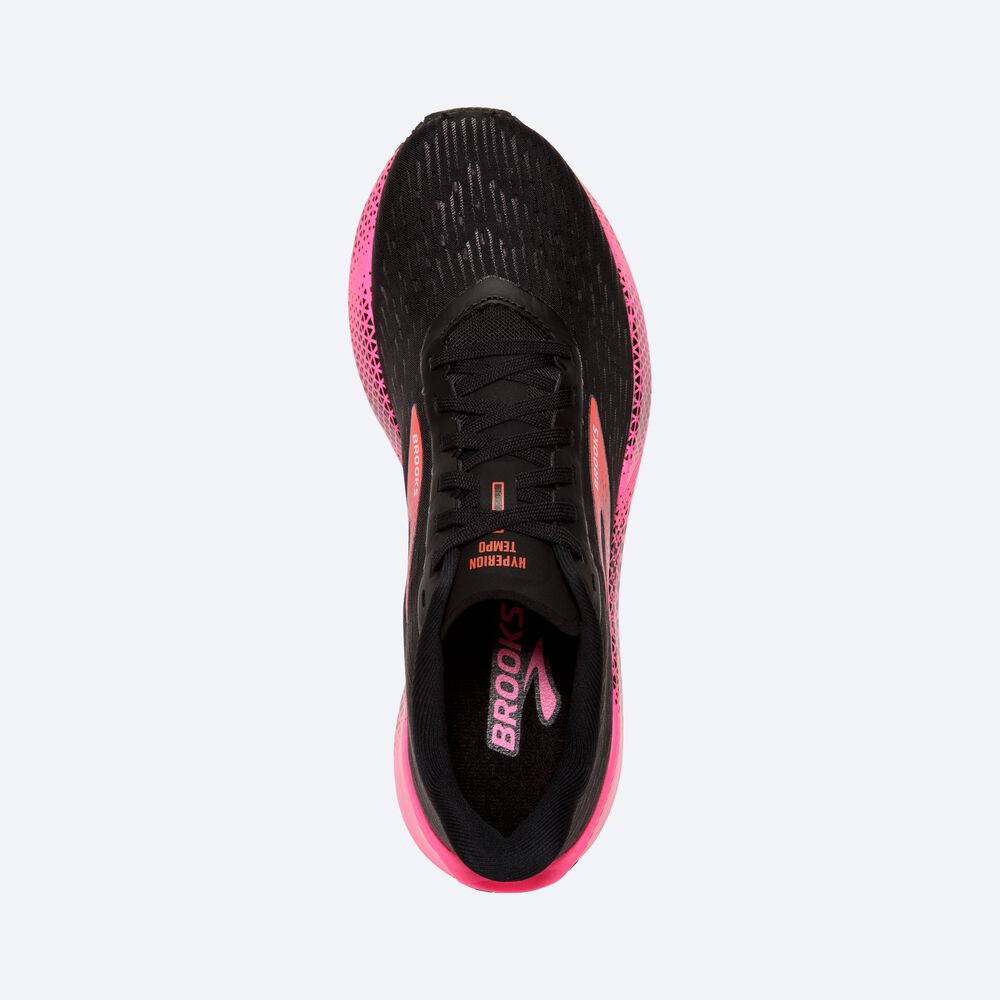 Brooks Hyperion Tempo Kadın Koşu Ayakkabısı Siyah/Pembe/Mercan | TR-652718