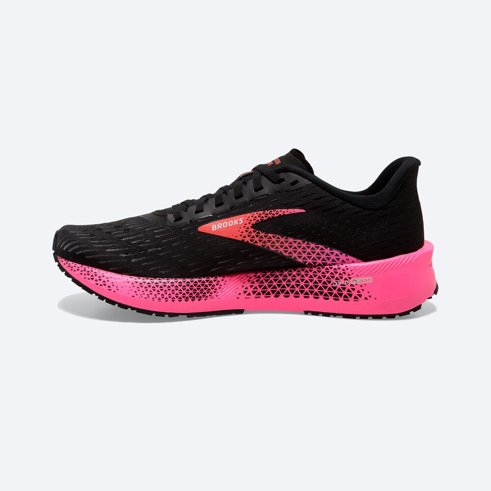 Brooks Hyperion Tempo Kadın Koşu Ayakkabısı Siyah/Pembe/Mercan | TR-652718