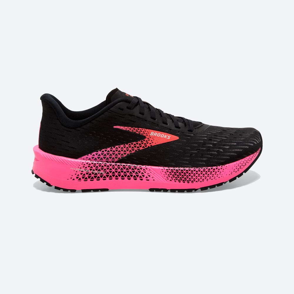 Brooks Hyperion Tempo Kadın Koşu Ayakkabısı Siyah/Pembe/Mercan | TR-652718