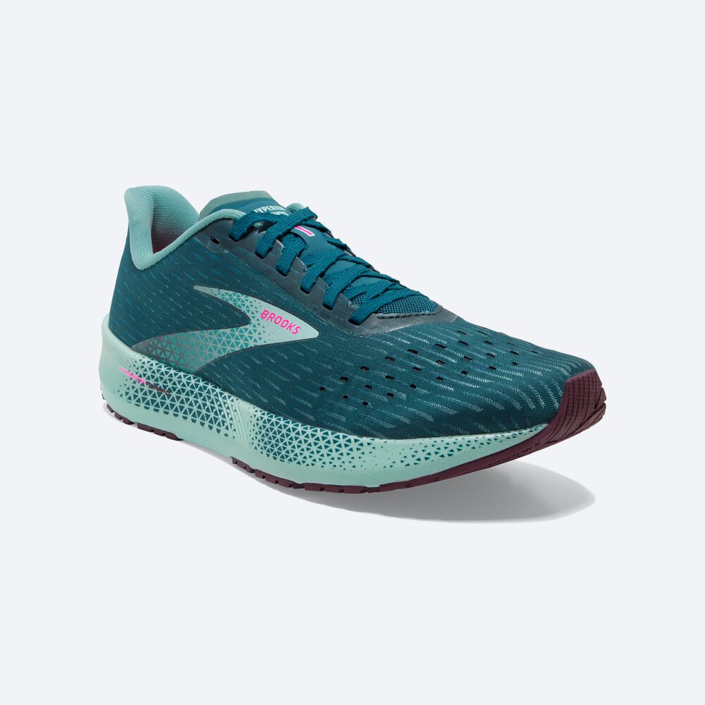 Brooks Hyperion Tempo Kadın Koşu Ayakkabısı Mavi Mercan/Mavi Açık/Pembe | TR-820653