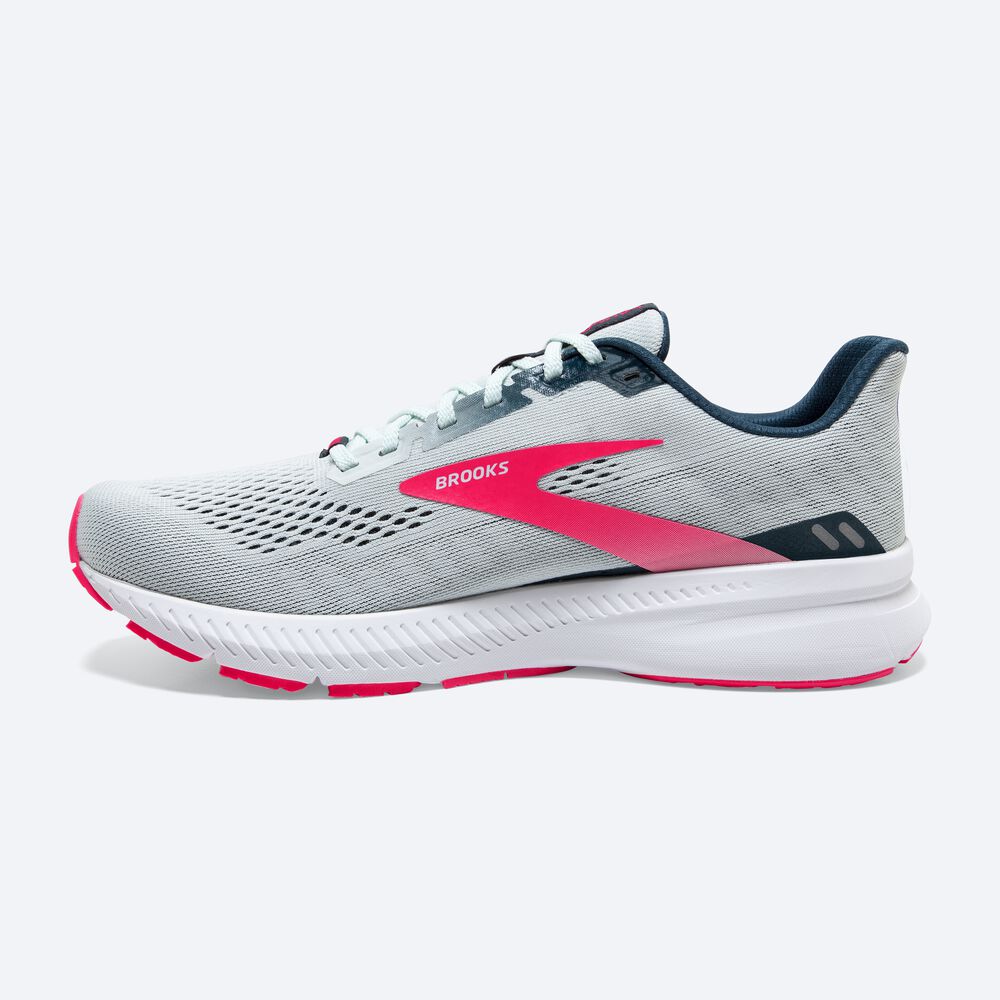 Brooks Launch 8 Kadın Koşu Ayakkabısı Lacivert/Pembe | TR-412609