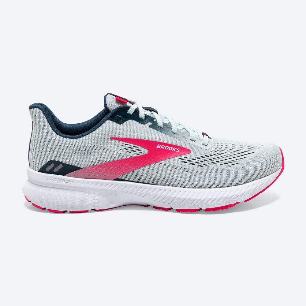 Brooks Launch 8 Kadın Koşu Ayakkabısı Lacivert/Pembe | TR-412609