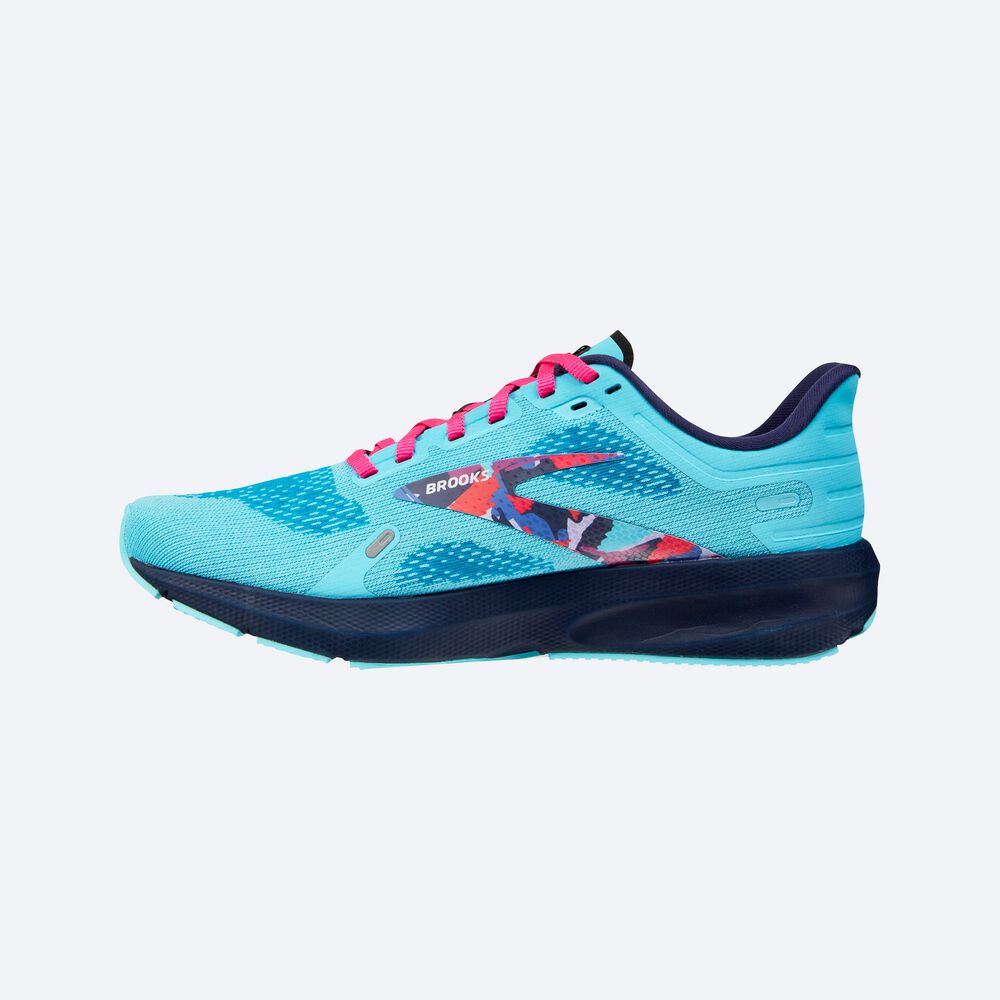 Brooks Launch 9 Kadın Koşu Ayakkabısı Mavi/Pembe | TR-206571