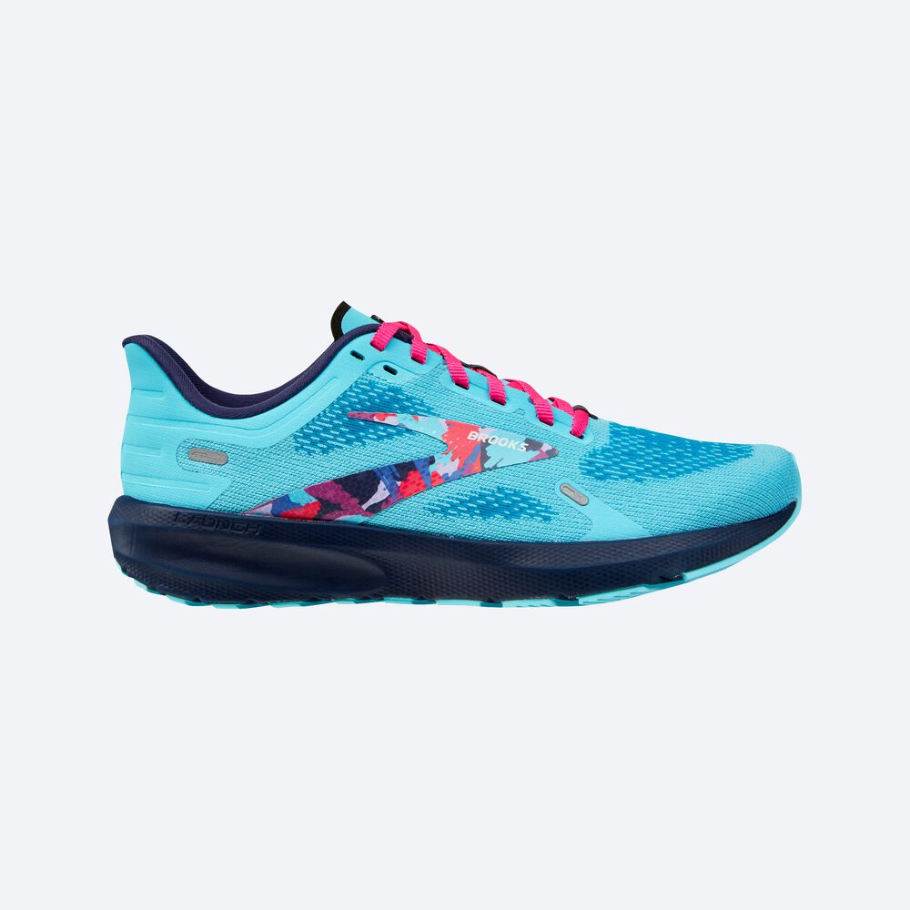 Brooks Launch 9 Kadın Koşu Ayakkabısı Mavi/Pembe | TR-206571