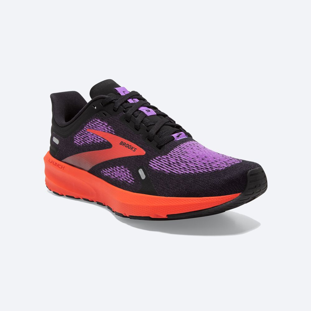 Brooks Launch 9 Kadın Koşu Ayakkabısı Siyah/Çiçekli | TR-367091