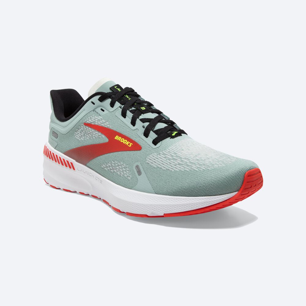 Brooks Launch GTS 9 Erkek Koşu Ayakkabısı Mavi/Siyah/Pembe | TR-981457