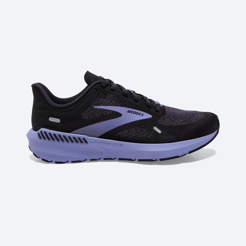 Brooks Launch GTS 9 Kadın Koşu Ayakkabısı Siyah/Mor | TR-207619