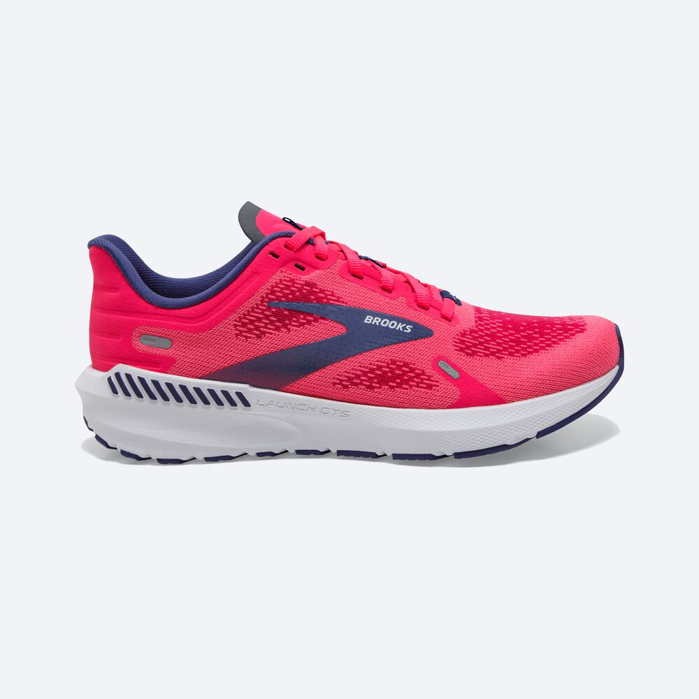 Brooks Launch GTS 9 Kadın Koşu Ayakkabısı Pembe/Küpe Çiçeği | TR-594362