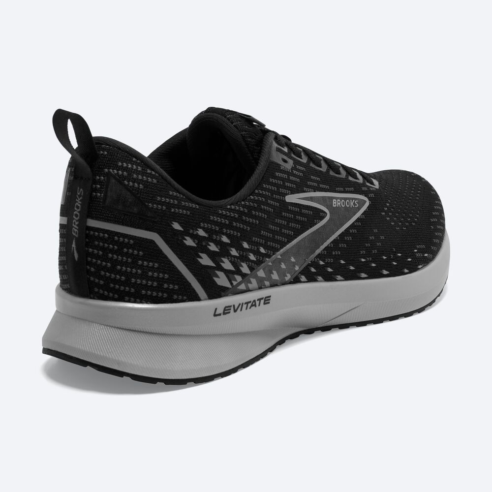 Brooks Levitate 5 Erkek Koşu Ayakkabısı Siyah/Gri | TR-316257