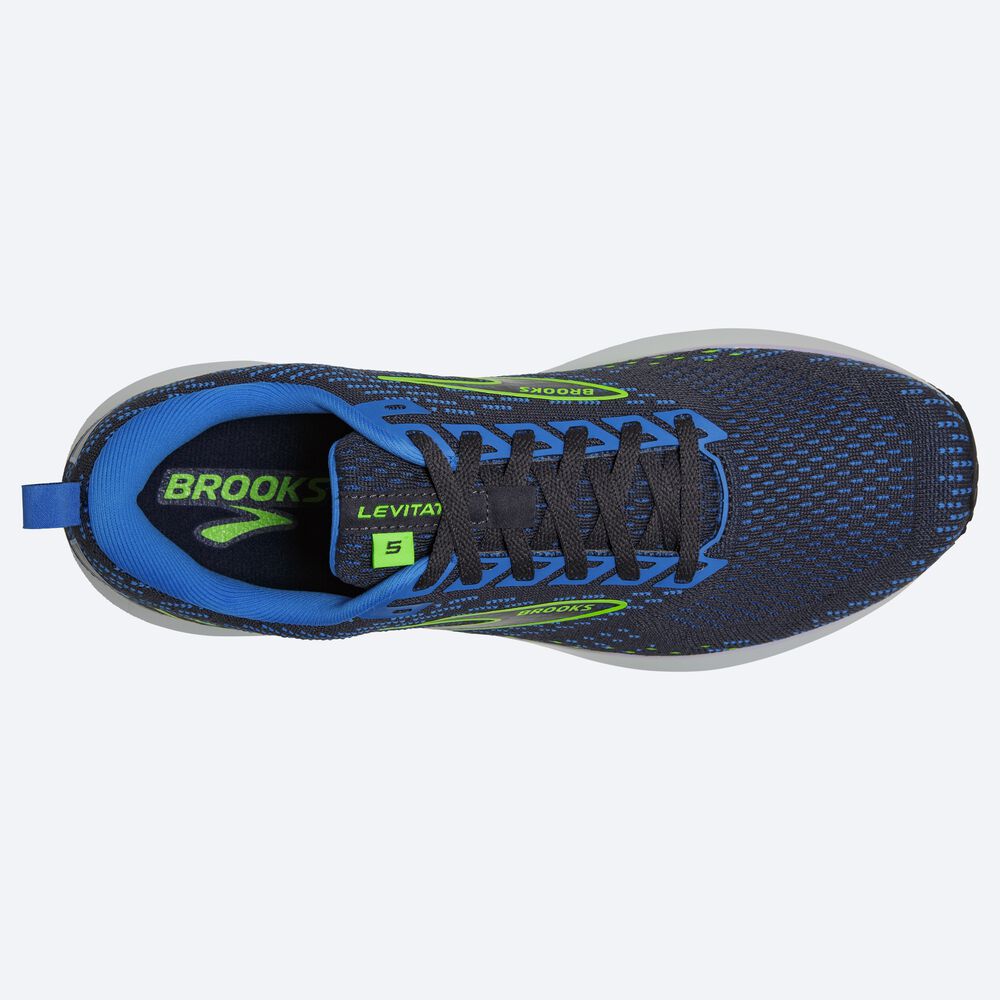 Brooks Levitate 5 Erkek Koşu Ayakkabısı Mavi/Yeşil | TR-340967